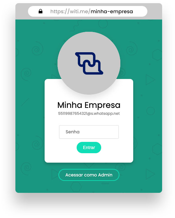 Attendant access login screen